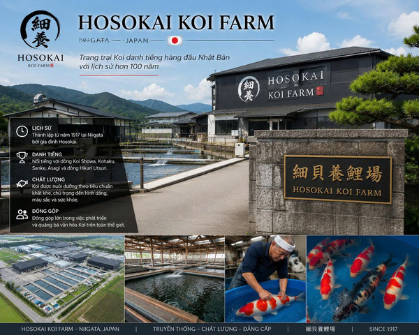 Trang trại cá Hosokai Koi Farm