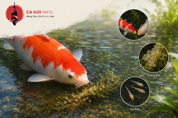 Cá Koi đẻ trứng hay đẻ con?
