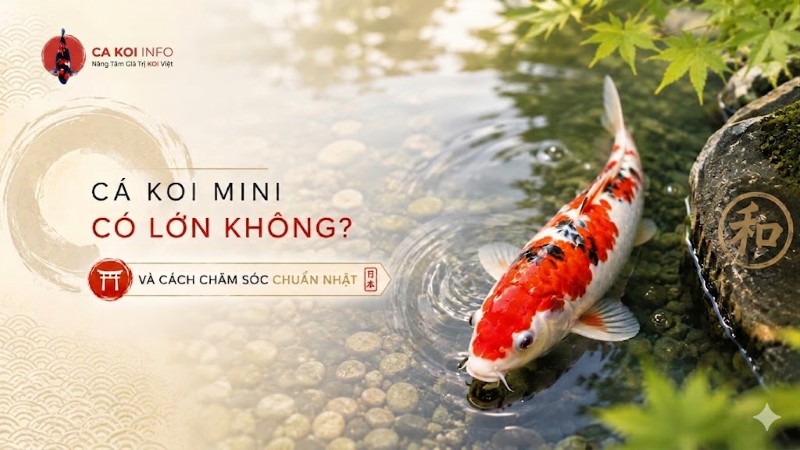 cá koi mini có lớn không