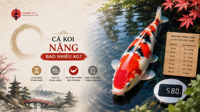 cá koi nặng bao nhiêu kg
