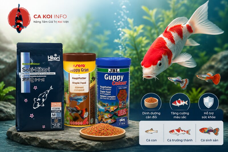 Kinh nghiệm chăm sóc và chế độ dinh dưỡng cho cá koi red ear Kinh nghiệm chăm sóc và chế độ dinh dưỡng cho cá koi red ear
