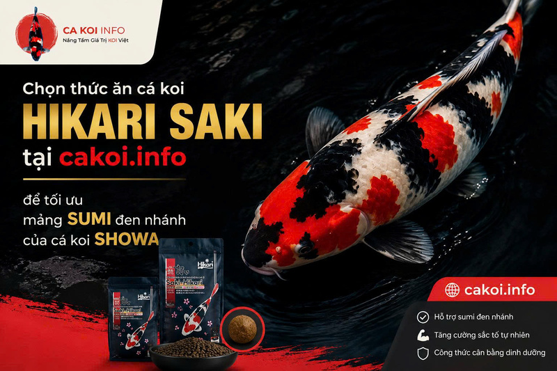 Kinh nghiệm chăm sóc cá koi Showa giữ phom và phát triển màu sắc Kinh nghiệm chăm sóc cá koi Showa giữ phom và phát triển màu sắc