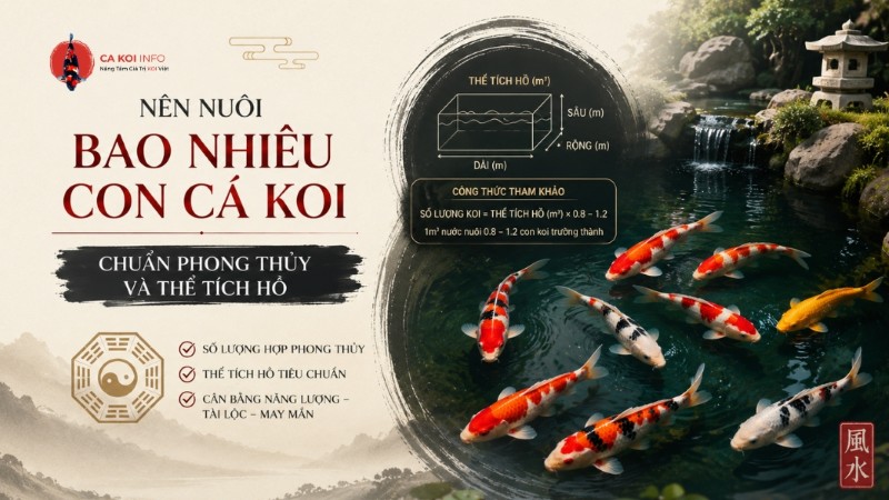 nên nuôi bao nhiêu con cá koi