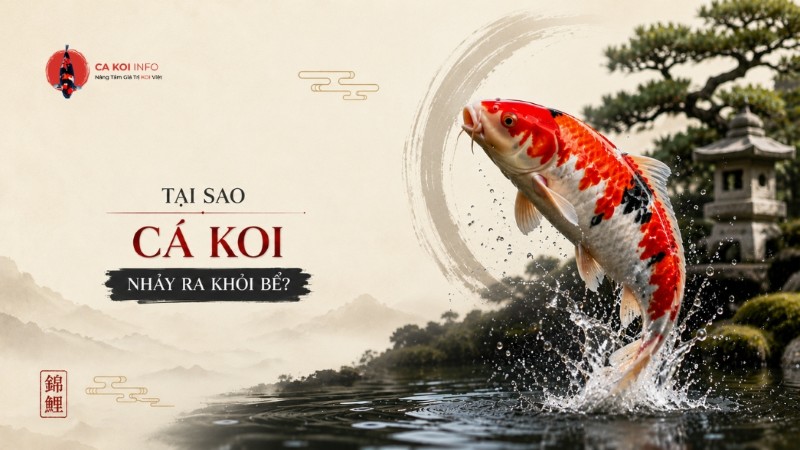 tại sao cá koi nhảy ra khỏi bể