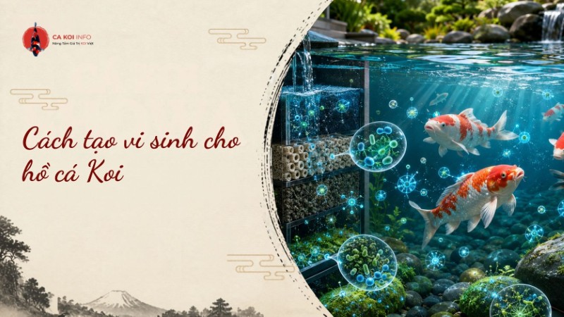 cách tạo vi sinh cho hồ cá koi mới