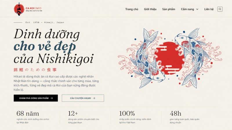 cakoi.info là website hướng đến cộng đồng yêu thích và nuôi cá Koi tại Việt Nam Giới thiệu Cakoi.info là website hướng đến cộng đồng yêu thích và nuôi cá Koi tại Việt Nam