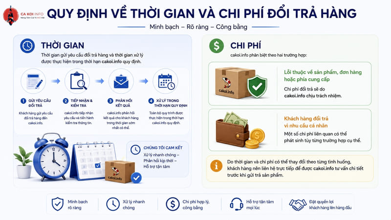 Thời gian và chi phí liên quan đến đổi trả hàng Thời gian và chi phí liên quan đến đổi trả hàng