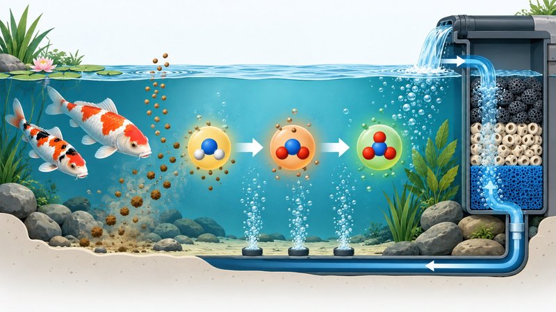 Chu trình NH3 NH4 nitrite trong hồ Koi
