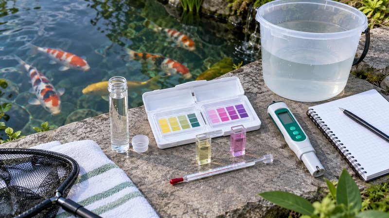 Cách test ammonia và nitrite hồ Koi
